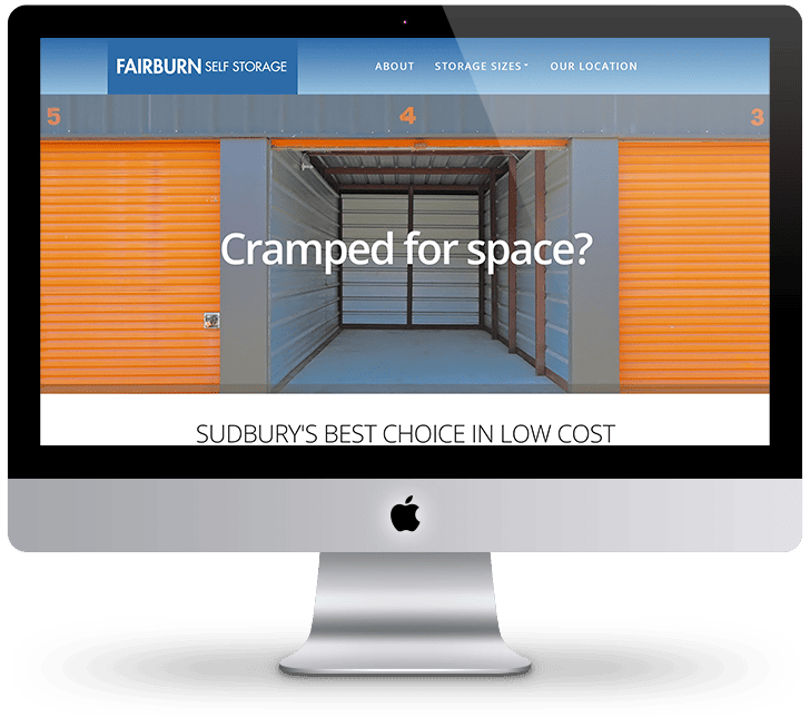 Landing page for Fairburn Self Storage